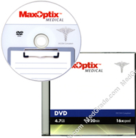MaxOptix Medical 4.7GB DVD-R in j/c